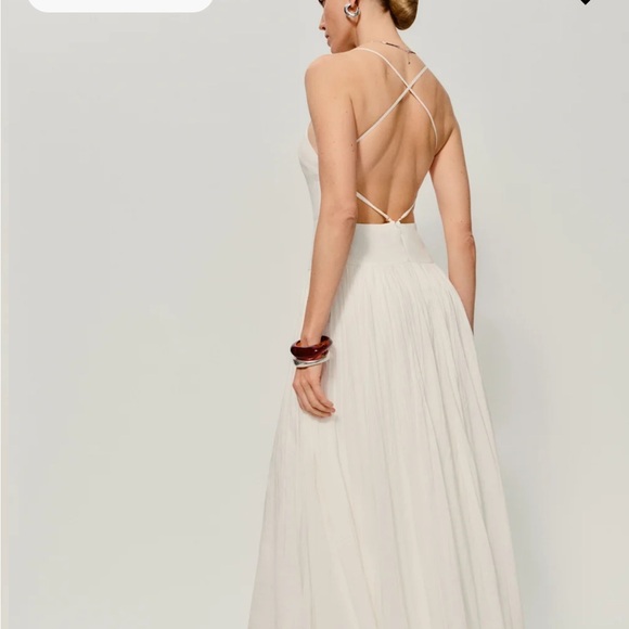 NWT Reformation Perlette Dress Ivory